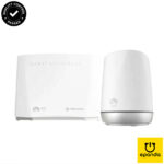 NetComm NF20MESH Gateway with NS-02 CloudMesh Satellite Wi-Fi 6 Extender