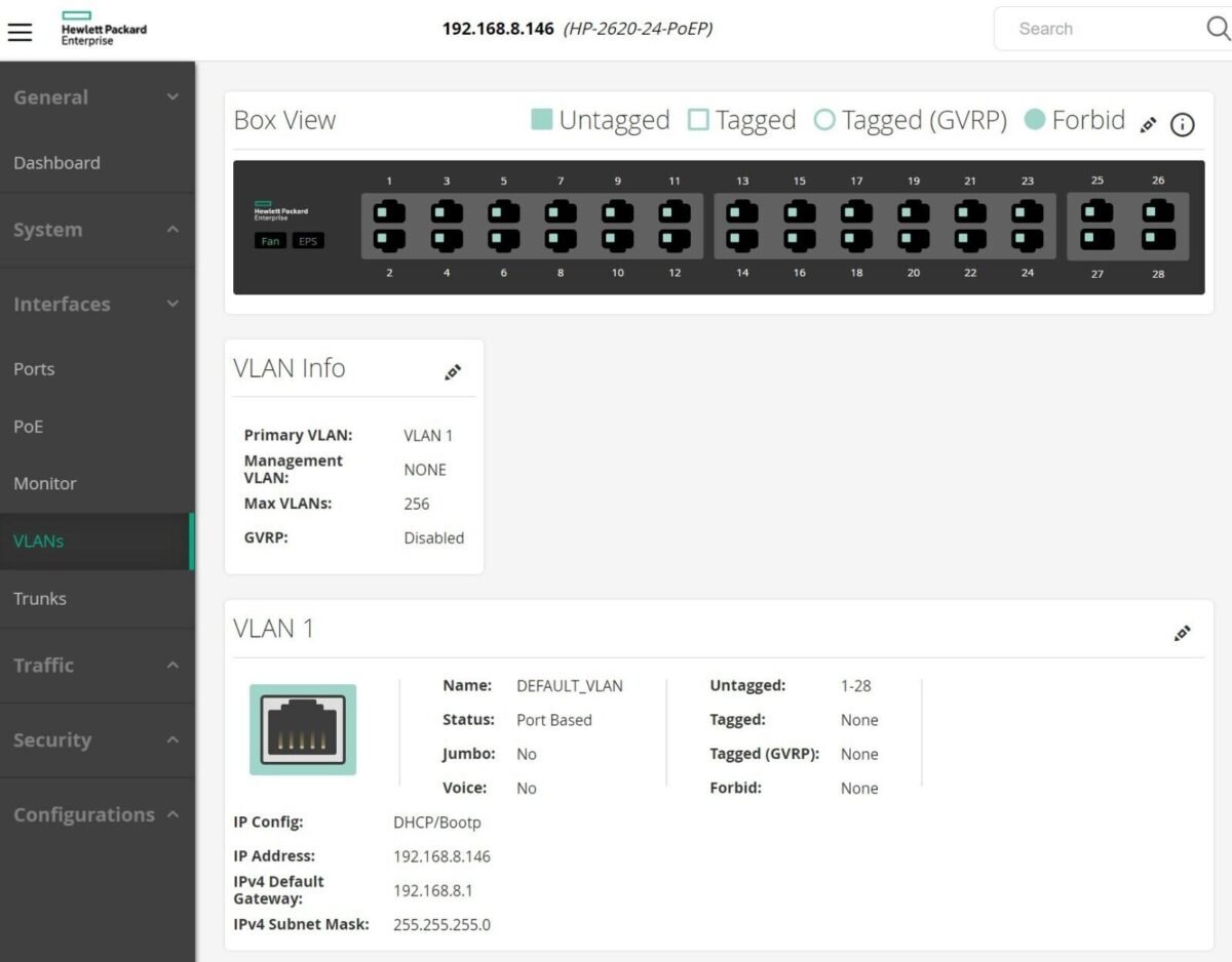 hpe aruba j9625a hp 2620 24 poe 382w layer 3 switch 24 port poe 2sfp 1y wty 295848332790 7