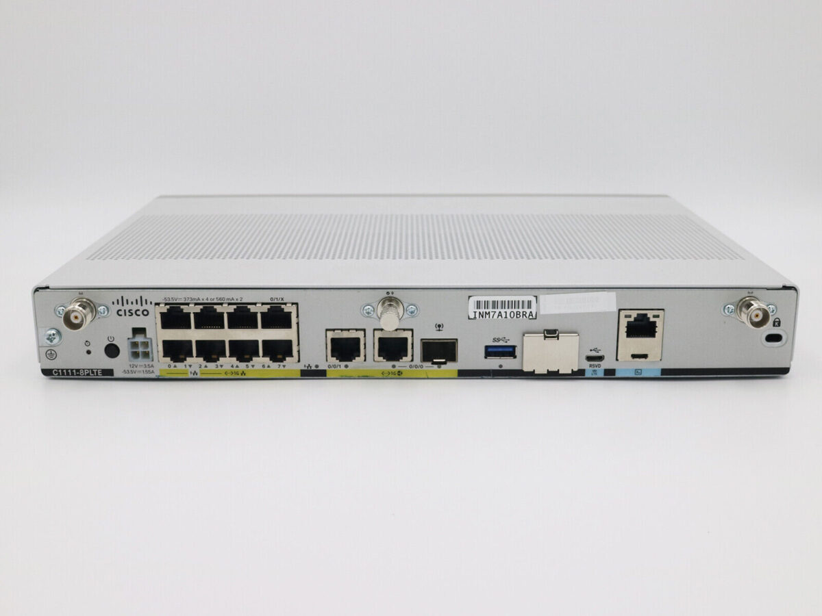 Cisco C1111-8PLTELA ISR 4G LTE, ISR-1100-POE4, 150W PoE PSU 