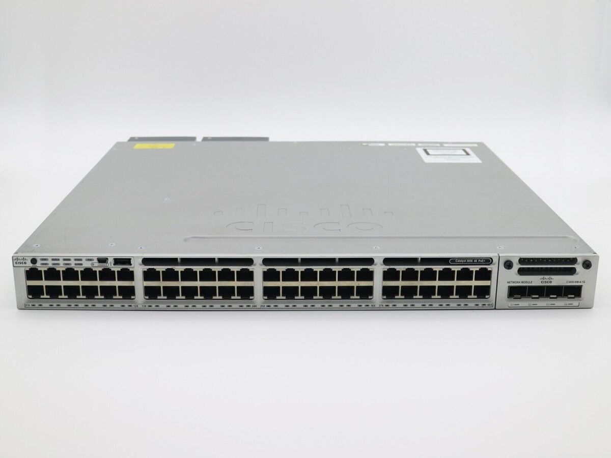 cisco ws c3850 48p l poe 2x715wac with c3850 nm 4 1g clean sn 1y wty 296249671935 2