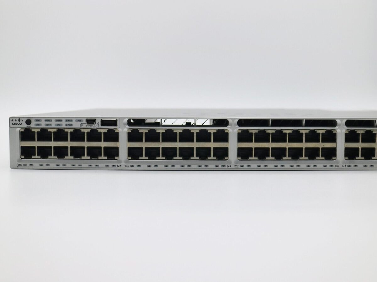 cisco ws c3850 48p l poe 2x715wac with c3850 nm 4 1g clean sn 1y wty 296249671935 3