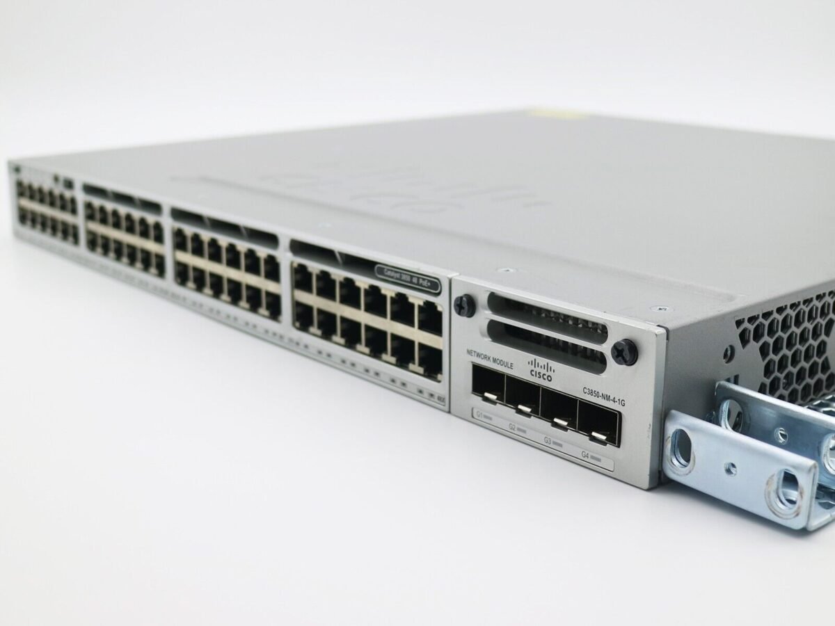 cisco ws c3850 48p l poe 2x715wac with c3850 nm 4 1g clean sn 1y wty 296249671935 5
