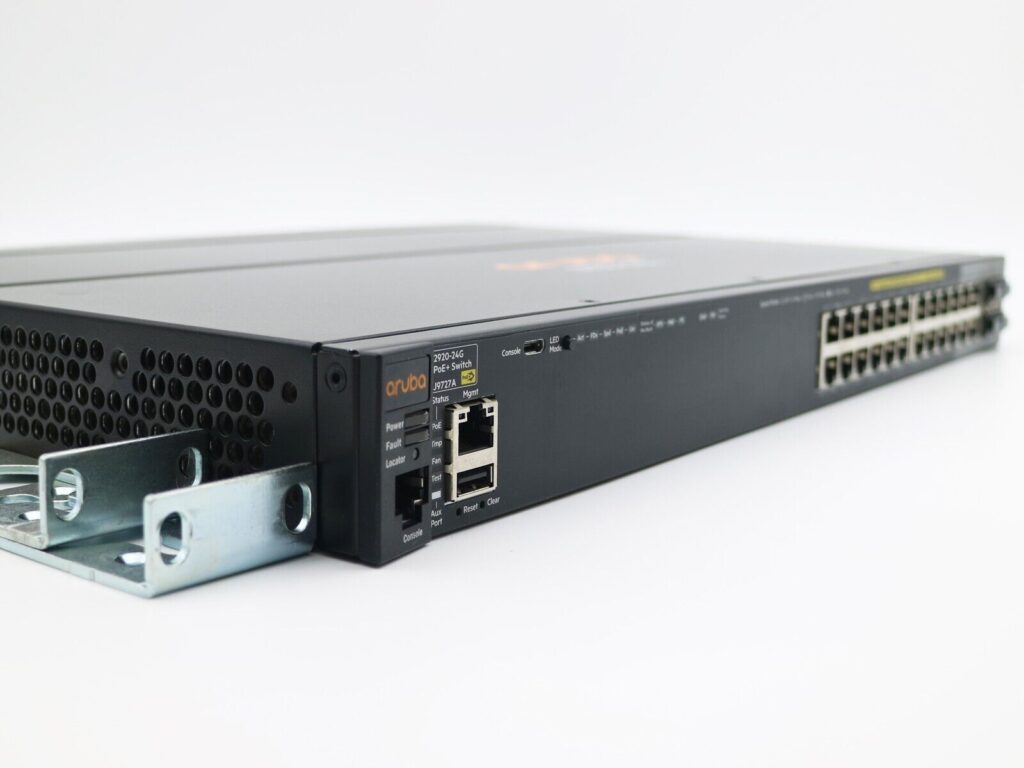HPE Aruba 2920 24G PoE+ J9727A 4SFP 370W Layer 3 AOS Managed Ethernet ...