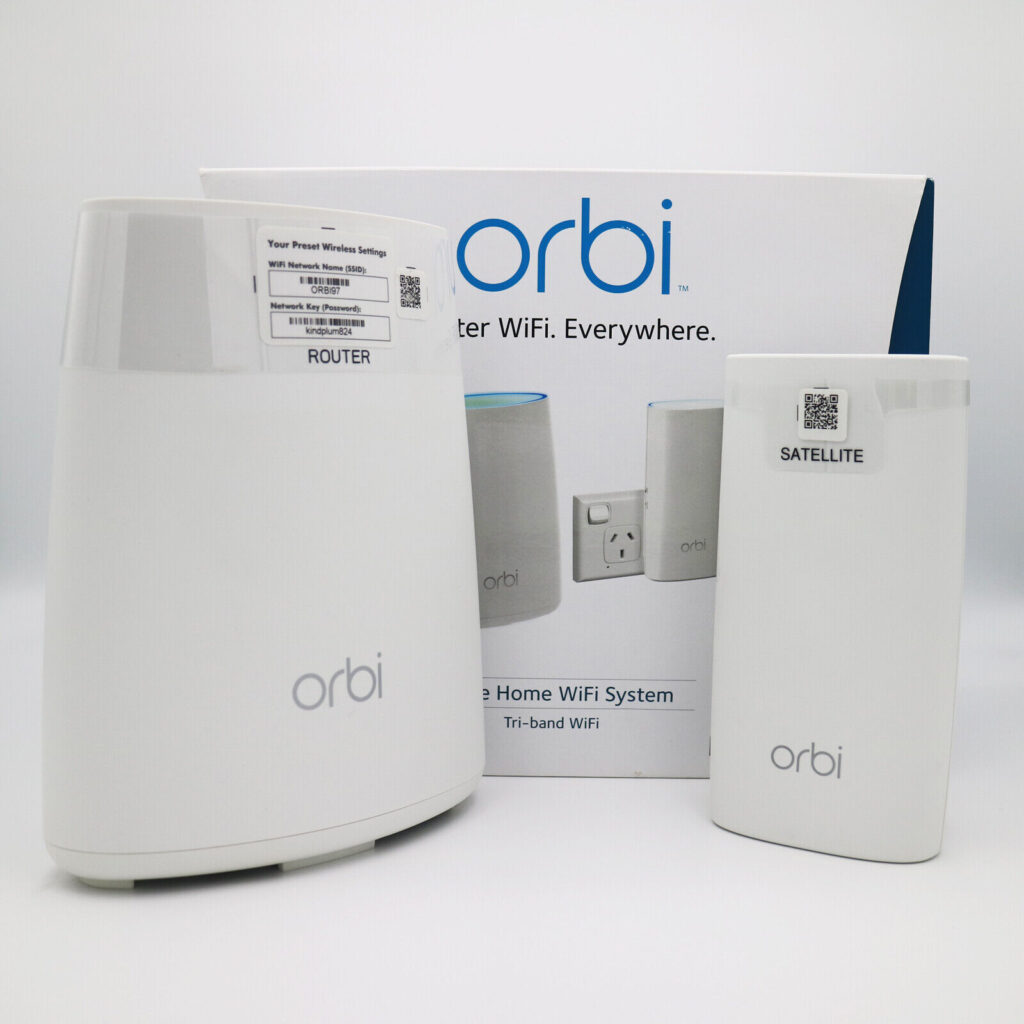 Orbi Rbk30 Box Netgear Orbi Tri-Band Mesh WiFi Router AC2200 System RBK30 2.2Gbps ...