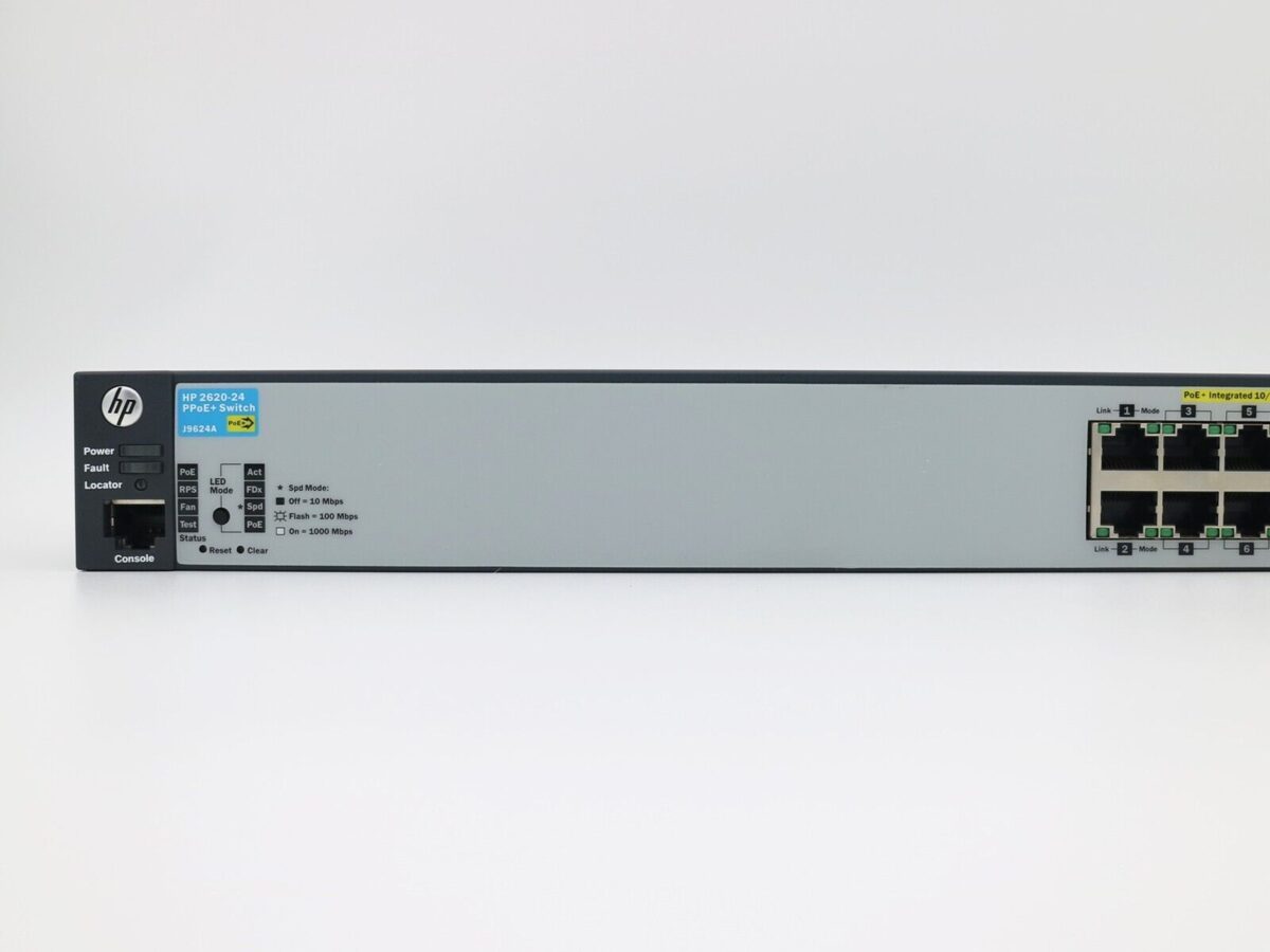 hpe j9624a hp-2620-24-ppoe+ poe+ 128w layer 3 managed switch, 1y-warranty - image 4