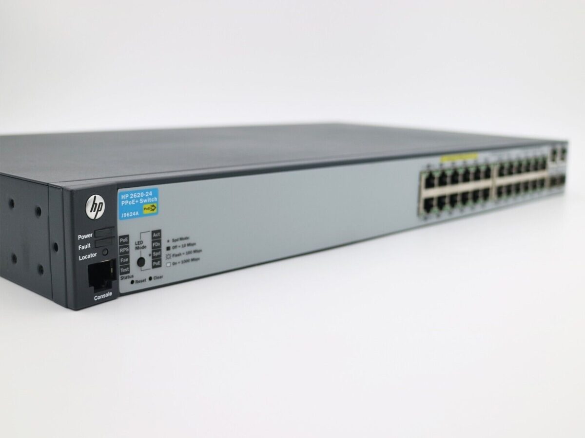 hpe j9624a hp-2620-24-ppoe+ poe+ 128w layer 3 managed switch, 1y-warranty - image 10